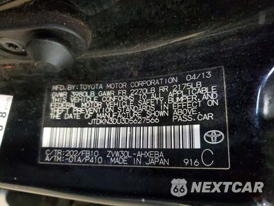 Zdjęcie 13 z 13 samochodu: 2013 TOYOTA PRIUS TWO VIN:JTDKN3DU3D5627566 - miniatura