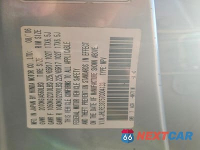 Zdjęcie 12 z 12 samochodu: 2007 HONDA CR-V EXL VIN:JHLRE38757C004133 - miniatura