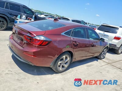Trzecie zdjęcie samochodu z tyłu: 2020 HONDA INSIGHT EX VIN:19XZE4F53LE008253 - miniatura