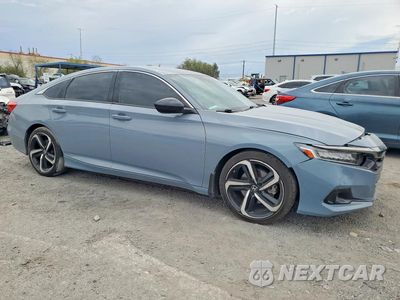Czwarte zdjęcie samochodu z boku: 2021 HONDA ACCORD SPORT SE VIN:1HGCV1F42MA023814 - miniatura