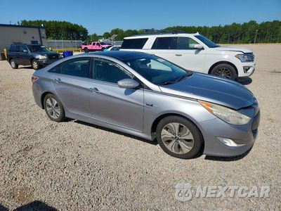 Czwarte zdjęcie samochodu z boku: 2015 HYUNDAI SONATA HYBRID LIMITED VIN:KMHEC4A4XFA129433 - miniatura