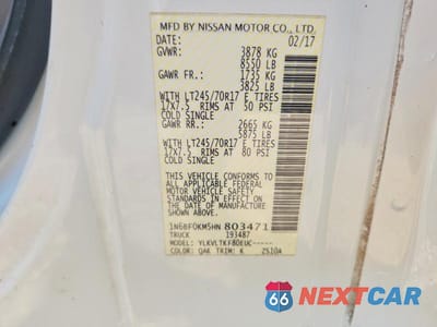 Zdjęcie 13 z 13 samochodu: 2017 NISSAN NV 1500 DELIVERY VAN VIN:1N6BF0KM5HN803471 - miniatura