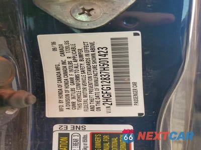 Zdjęcie 12 z 12 samochodu: 2007 HONDA CIVIC EX VIN:2HGFG12837H501423 - miniatura