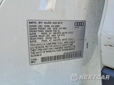 Zdjęcie 13 z 13 samochodu: 2014 AUDI Q7 PREMIUM PLUS VIN:WA1LGAFE0ED004738 - miniatura