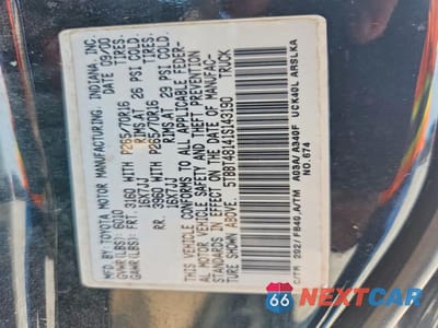Zdjęcie 12 z 12 samochodu: 2001 TOYOTA TUNDRA ACCESS CAB LIMITED VIN:5TBBT48141S143190 - miniatura