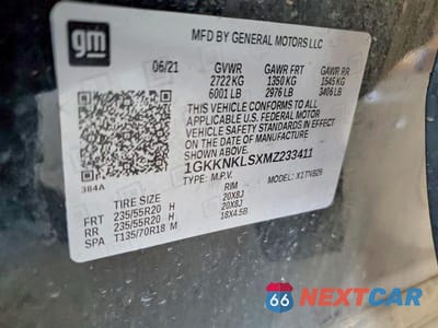 Zdjęcie 14 z 14 samochodu: 2021 GMC ACADIA SLE VIN:1GKKNKLSXMZ233411 - miniatura