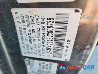 Zdjęcie 12 z 12 samochodu: 1997 ACURA 3.5RL VIN:JH4KA9643VC006738 - miniatura