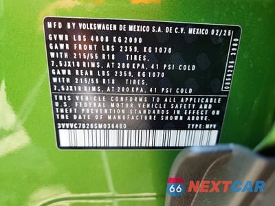 Zdjęcie 13 z 13 samochodu: 2025 VOLKSWAGEN TAOS SE VIN:3VVVC7B26SM036460 - miniatura