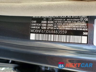 Zdjęcie 12 z 12 samochodu: 2006 MERCEDES-BENZ S 350 VIN:WDBNF67J06A483559 - miniatura