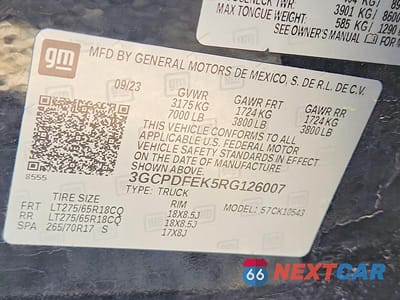 Zdjęcie 13 z 13 samochodu: 2024 CHEVROLET SILVERADO K1500 LT TRAIL BOSS VIN:3GCPDFEK5RG126007 - miniatura