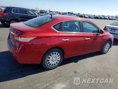 Trzecie zdjęcie samochodu z tyłu: 2014 NISSAN SENTRA S VIN:3N1AB7AP0EL625630 - miniatura