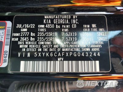 Zdjęcie 13 z 13 samochodu: 2023 KIA SPORTAGE X LINE VIN:5XYK6CAFXPG043244 - miniatura