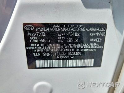 Zdjęcie 12 z 12 samochodu: 2021 HYUNDAI SONATA SEL VIN:5NPEL4JA6MH068405 - miniatura