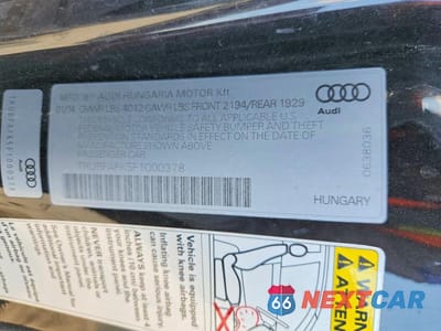 Zdjęcie 12 z 12 samochodu: 2015 AUDI TT VIN:TRUBFAFK5F1000378 - miniatura