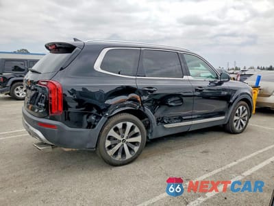 Trzecie zdjęcie samochodu z tyłu: 2021 KIA TELLURIDE EX VIN:5XYP34HC2MG184272 - miniatura