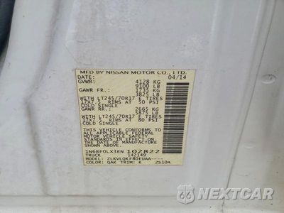 Zdjęcie 13 z 13 samochodu: 2014 NISSAN NV 2500 DELIVERY VAN VIN:1N6BF0LX3EN102822 - miniatura