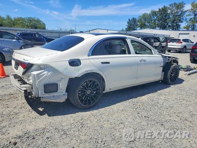 Trzecie zdjęcie samochodu z tyłu: 2022 MERCEDES-BENZ S 580 4MATIC VIN:W1K6G7GB4NA154613 - miniatura