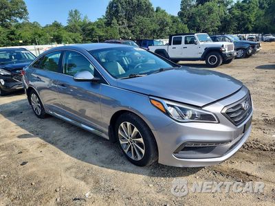 Czwarte zdjęcie samochodu z boku: 2016 HYUNDAI SONATA SPORT VIN:5NPE34AF4GH284611 - miniatura