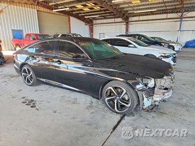Czwarte zdjęcie samochodu z boku: 2021 HONDA ACCORD SPORT VIN:1HGCV1F34MA030206 - miniatura