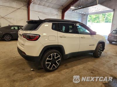 Trzecie zdjęcie samochodu z tyłu: 2018 JEEP COMPASS LIMITED VIN:3C4NJDCB3JT408777 - miniatura