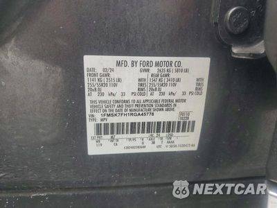 Zdjęcie 13 z 13 samochodu: 2024 FORD EXPLORER LIMITED VIN:1FMSK7FH1RGA45778 - miniatura