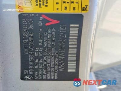 Zdjęcie 12 z 12 samochodu: 2008 BMW 535 I VIN:WBANW13578CZ71151 - miniatura
