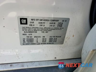 Zdjęcie 13 z 13 samochodu: 2019 BUICK ENCORE ESSENCE VIN:KL4CJCSB5KB707395 - miniatura