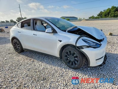 Czwarte zdjęcie samochodu z boku: 2021 TESLA MODEL X EV VIN:5YJYGDEE5MF100452 - miniatura