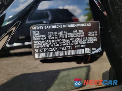 Zdjęcie 13 z 13 samochodu: 2019 BMW X3 XDRIVE30I VIN:5UXTR9C58KLP83731 - miniatura