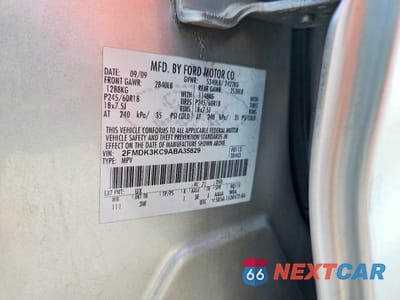 Zdjęcie 13 z 13 samochodu: 2010 FORD EDGE LIMITED VIN:2FMDK3KC9ABA35829 - miniatura