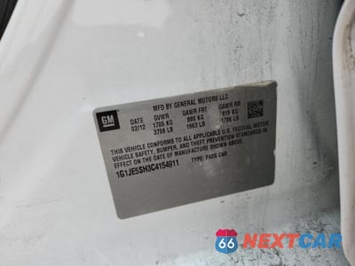 Zdjęcie 12 z 12 samochodu: 2012 CHEVROLET SONIC LTZ VIN:1G1JE5SH3C4154911 - miniatura