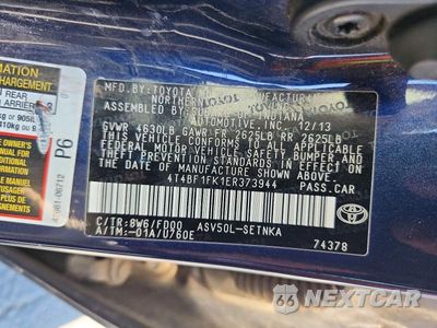 Zdjęcie 12 z 12 samochodu: 2014 TOYOTA CAMRY LE VIN:4T4BF1FK1ER373944 - miniatura