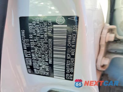 Zdjęcie 12 z 12 samochodu: 2016 TOYOTA YARIS 5-DOOR LE VIN:VNKKTUD3XGA058396 - miniatura
