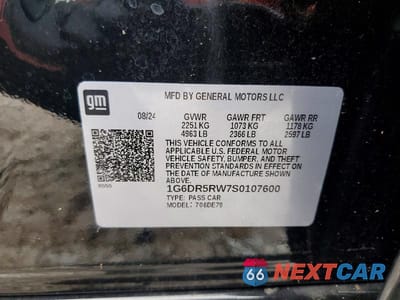 Zdjęcie 12 z 12 samochodu: 2025 CADILLAC CT5-V VIN:1G6DR5RW7S0107600 - miniatura