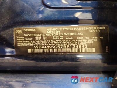Zdjęcie 12 z 12 samochodu: 2011 BMW 328 XI SULEV VIN:WBAPK5C57BF124843 - miniatura