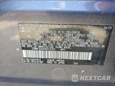 Zdjęcie 14 z 14 samochodu: 2009 TOYOTA RAV4 SPORT VIN:JTMBF32V69D014752 - miniatura