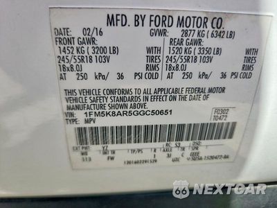 Zdjęcie 14 z 14 samochodu: 2016 FORD EXPLORER POLICE INTERCEPTOR VIN:1FM5K8AR5GGC50651 - miniatura