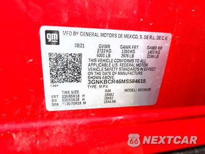 Zdjęcie 14 z 14 samochodu: 2021 CHEVROLET BLAZER 2LT VIN:3GNKBCR46MS584615 - miniatura