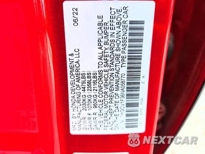 Zdjęcie 12 z 12 samochodu: 2022 HONDA ACCORD SPORT VIN:1HGCV1F36NA058770 - miniatura