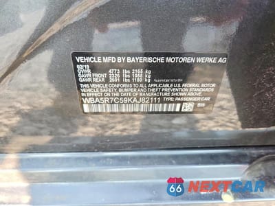 Zdjęcie 12 z 12 samochodu: 2019 BMW 330XI VIN:WBA5R7C59KAJ82111 - miniatura