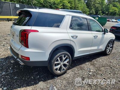 Trzecie zdjęcie samochodu z tyłu: 2021 HYUNDAI PALISADE SEL VIN:KM8R3DHE5MU265691 - miniatura