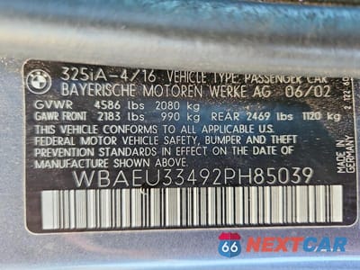 Zdjęcie 13 z 13 samochodu: 2002 BMW 325 XI VIN:WBAEU33492PH85039 - miniatura