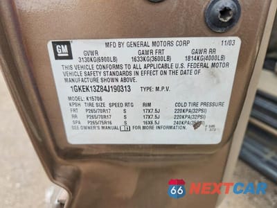 Zdjęcie 13 z 13 samochodu: 2004 GMC YUKON VIN:1GKEK13Z84J190313 - miniatura