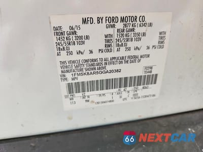 Zdjęcie 13 z 13 samochodu: 2016 FORD EXPLORER POLICE INTERCEPTOR VIN:1FM5K8AR5GGA20382 - miniatura