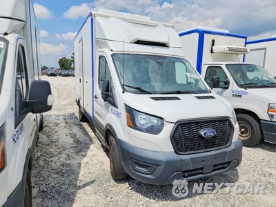 Czwarte zdjęcie samochodu z boku: 2021 FORD TRANSIT DELIVERY TRUCK VIN:1FDBW5Z85MKA84299 - miniatura