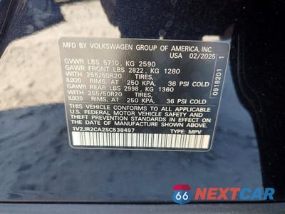 Zdjęcie 13 z 13 samochodu: 2025 VOLKSWAGEN ATLAS SE VIN:1V2JR2CA2SC538497 - miniatura