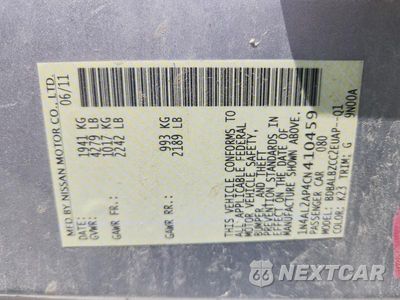 Zdjęcie 12 z 12 samochodu: 2012 NISSAN ALTIMA 2.5 VIN:1N4AL2AP4CN410459 - miniatura