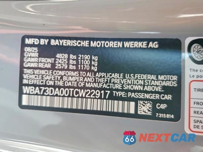 Zdjęcie 13 z 13 samochodu: 2026 BMW M440I VIN:WBA73DA00TCW22917 - miniatura