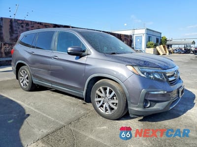 Czwarte zdjęcie samochodu z boku: 2020 HONDA PILOT EXL VIN:5FNYF5H57LB021786 - miniatura