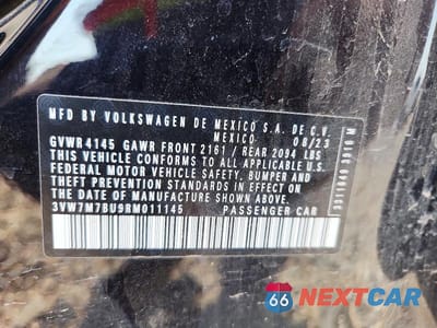 Zdjęcie 12 z 12 samochodu: 2024 VOLKSWAGEN JETTA SE VIN:3VW7M7BU9RM011145 - miniatura